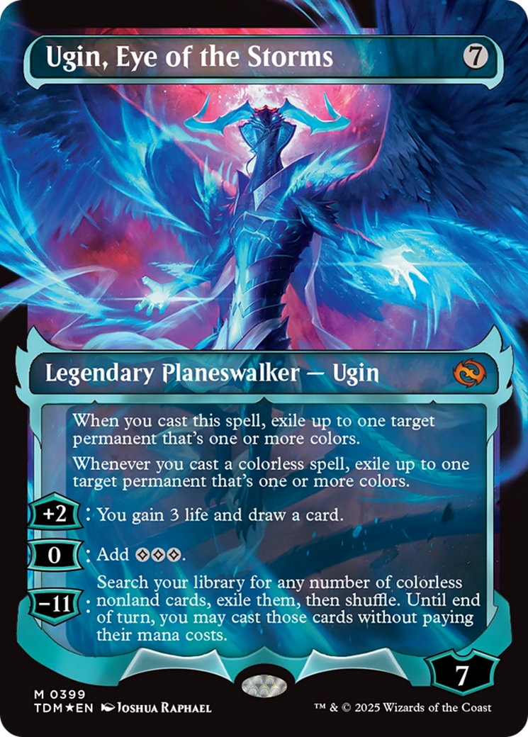 Ugin, Eye of the Storms (Showcase) (TDM-399) - Tarkir: Dragonstorm: (Japanese) (Borderless) Foil