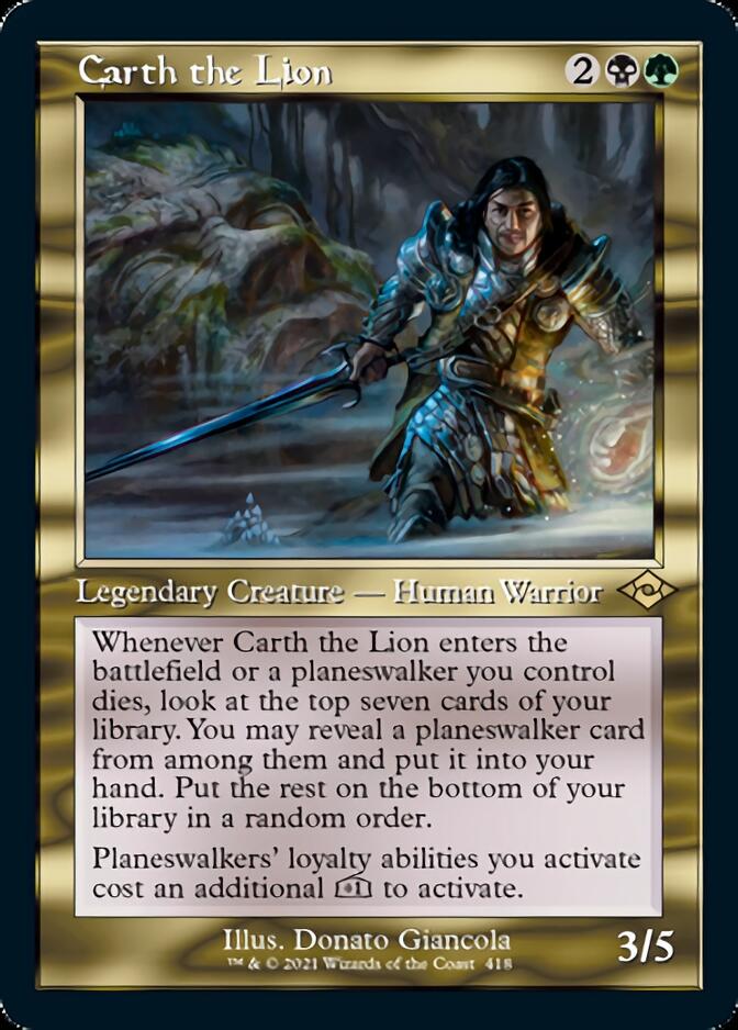 Carth the Lion (Retro Foil Etched) [Modern Horizons 2] | The CG Realm