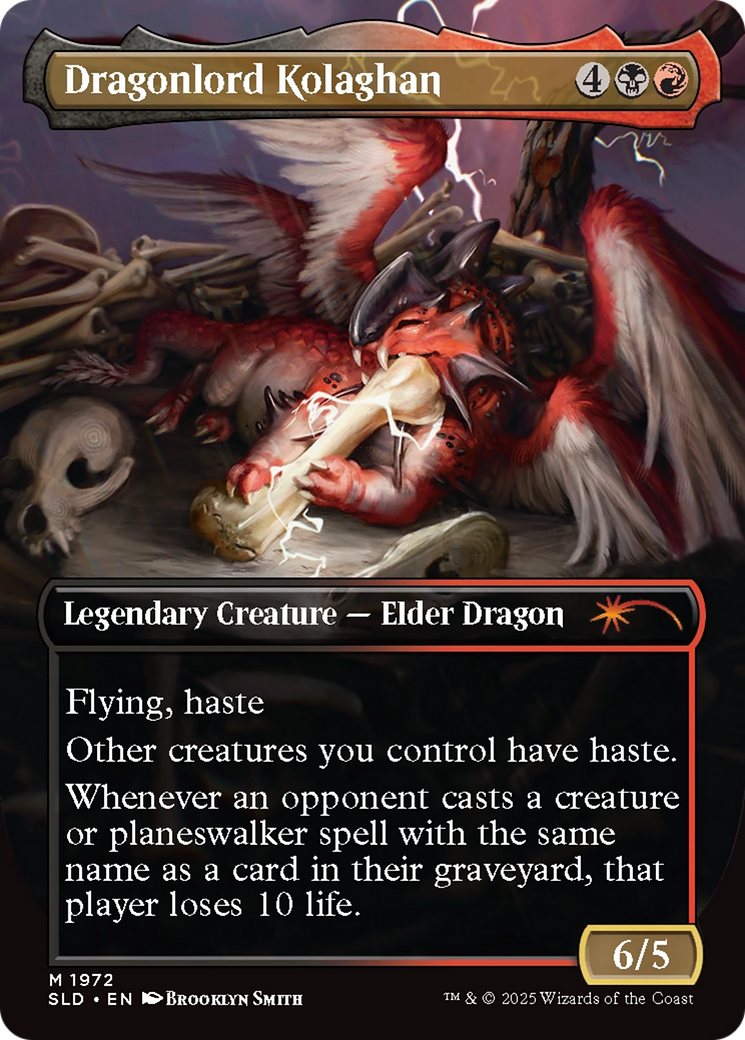 Dragonlord Kolaghan (1972) (SLD-1972) - Secret Lair Drop (Borderless) Foil