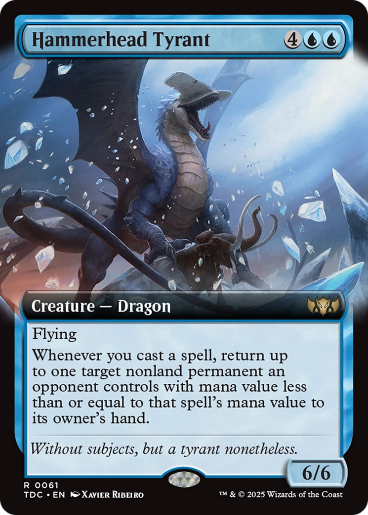 Hammerhead Tyrant (Extended Art) [Tarkir: Dragonstorm Commander] | The CG Realm