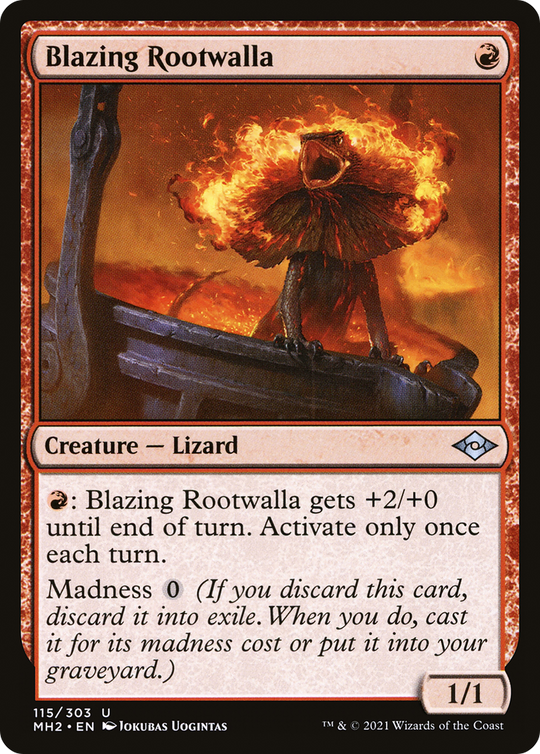 Blazing Rootwalla (MH2-115) - Modern Horizons 2