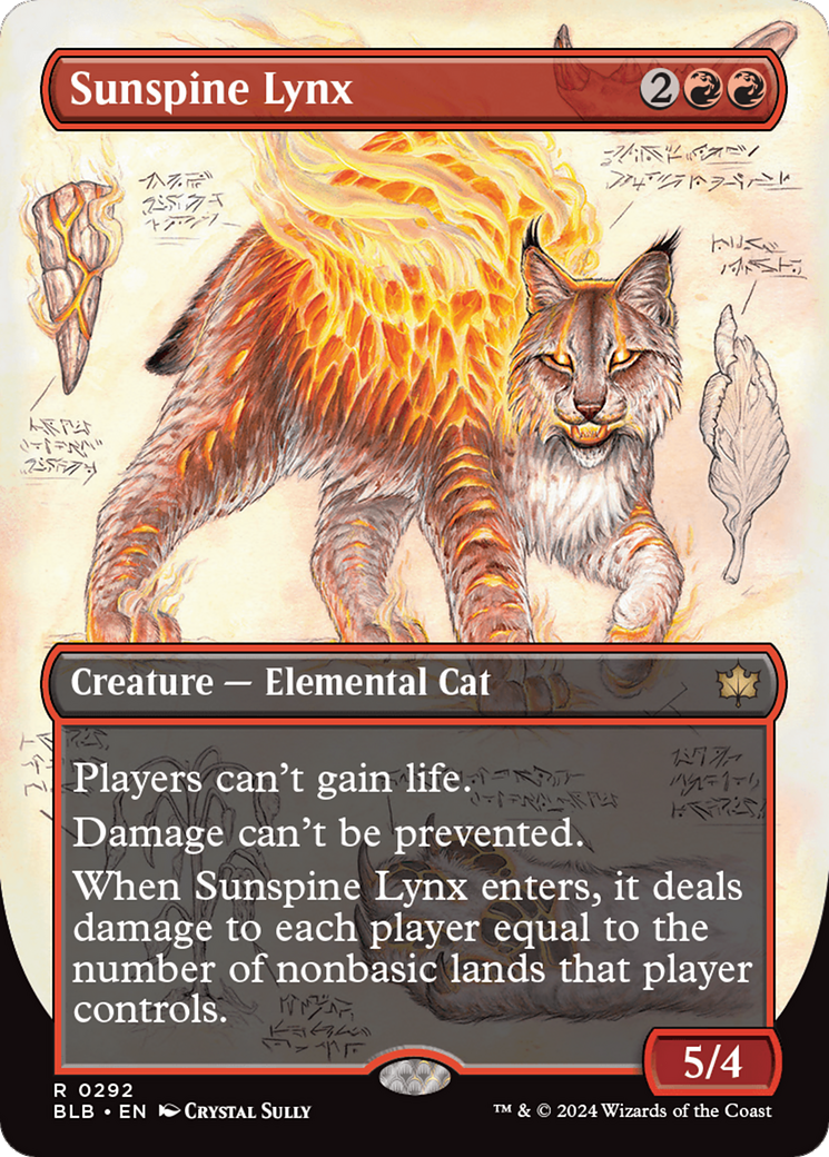 Sunspine Lynx (Borderless) [Bloomburrow] | The CG Realm