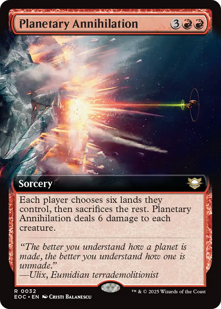 Planetary Annihilation (Extended Art) [Edge of Eternities Commander] | The CG Realm