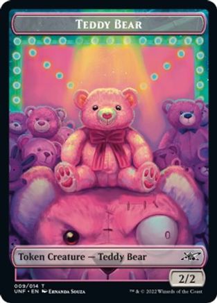 Teddy Bear // Food (011) Double-sided Token (UNF-) - Unfinity Foil