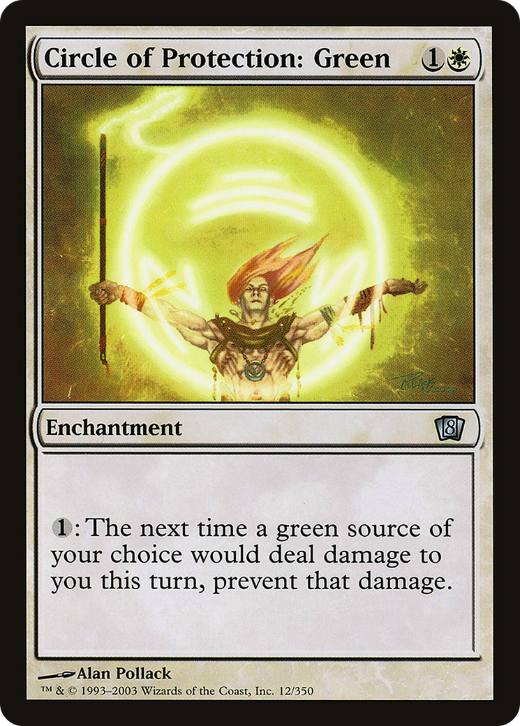 Circle of Protection: Green (8ED-012) - 8th Edition