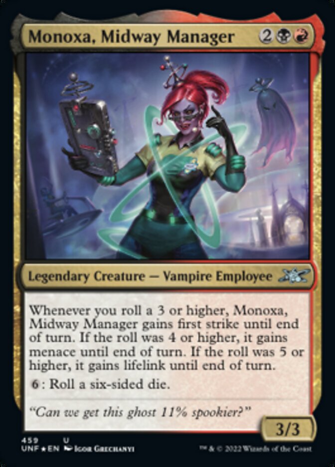 Monoxa, Midway Manager (Galaxy Foil) [Unfinity] | The CG Realm