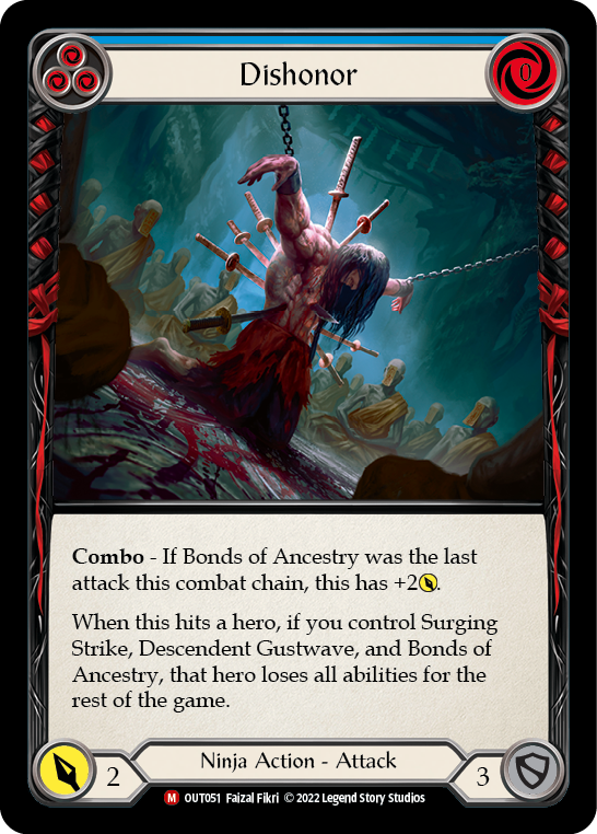 Dishonor [OUT051] (Outsiders)  Rainbow Foil | The CG Realm