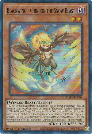 Blackwing - Chinook the Snow Blast (DABL-EN003) - Darkwing Blast 1st Edition