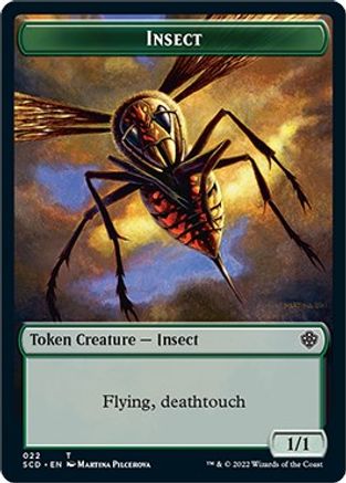 Insect // Cat Beast Double-Sided Token (SCD-22 // 4) - Starter Commander Decks
