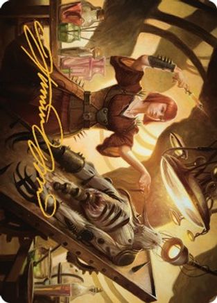 Ashnod, Flesh Mechanist Art Card (Gold-Stamped Signature) (ASBRO-015) - Art Series: The Brothers' War