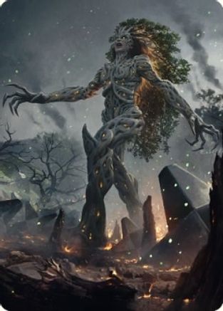 Titania, Gaea Incarnate Art Card (ASBRO-027) - Art Series: The Brothers' War