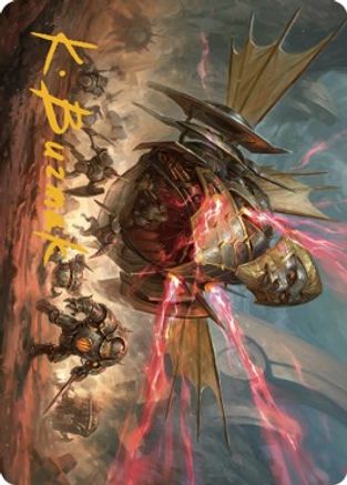 Liberator, Urza's Battlethopter Art Card (Gold-Stamped Signature) (ASBRO-044) - Art Series: The Brothers' War