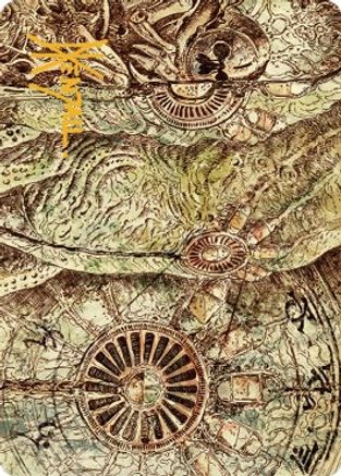 Phyrexian Processor Art Card (Gold-Stamped Signature) (ASBRO-070) - Art Series: The Brothers' War