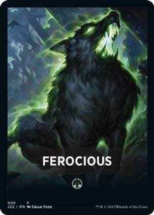 Ferocious Theme Card (J22-039) - Jumpstart 2022