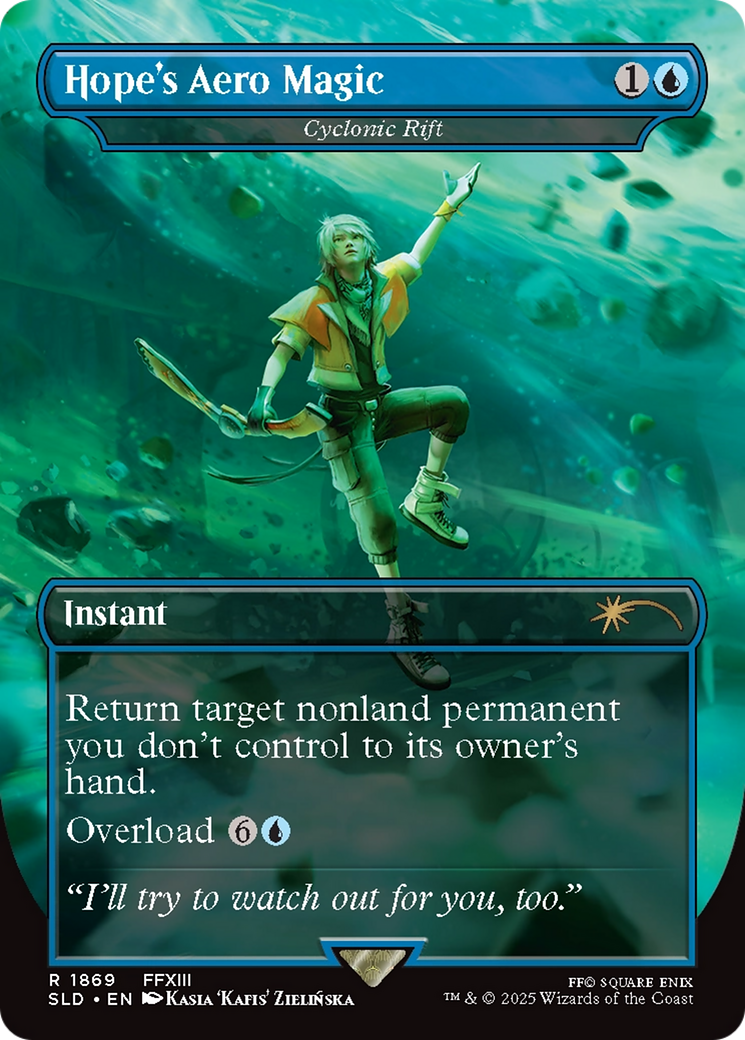 Hope's Aero Magic - Cyclonic Rift (SLD-1869) - Secret Lair Drop / Hope's Aero Magic (Borderless) Foil