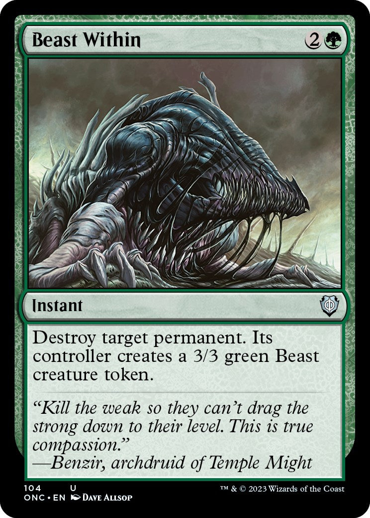 Beast Within [Phyrexia: All Will Be One Commander] | The CG Realm