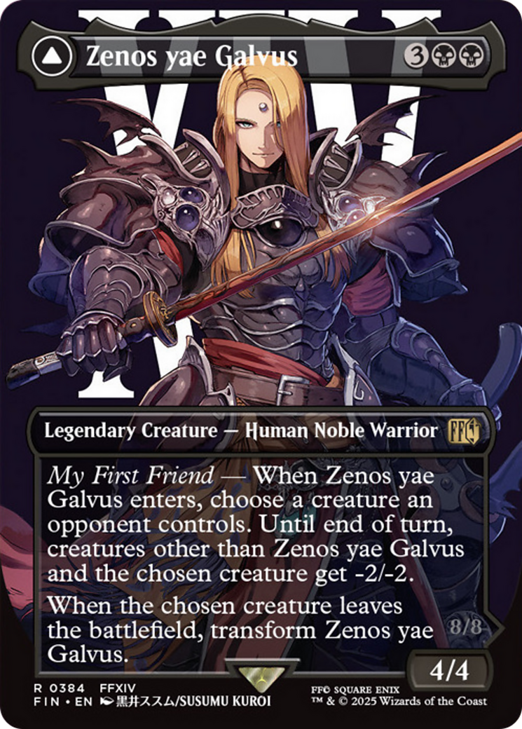 Zenos yae Galvus // Shinryu, Transcendent Rival (Borderless) [FINAL FANTASY] | The CG Realm