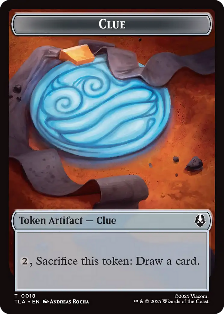 Clue (0018) // Food (0021) Double-Sided Tokens (TLA-18 // 21) - Avatar: The Last Airbender