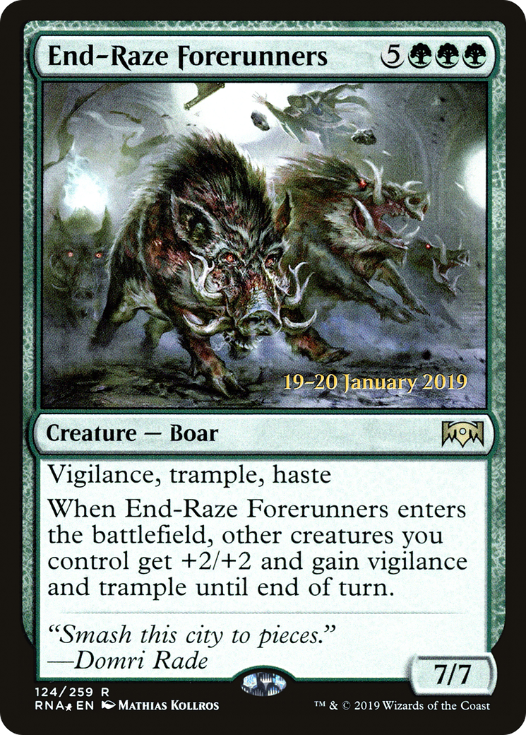 End-Raze Forerunners (PRE-124S) - Ravnica Allegiance Promos Foil