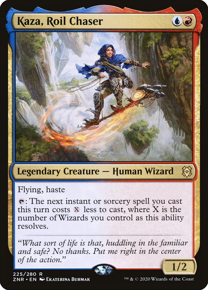Kaza, Roil Chaser (Promo Pack) [Zendikar Rising Promos] | The CG Realm