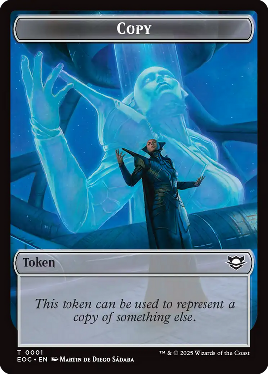 Copy // Clue Double-Sided Token (EOC-1 // 10) - Commander: Edge of Eternities