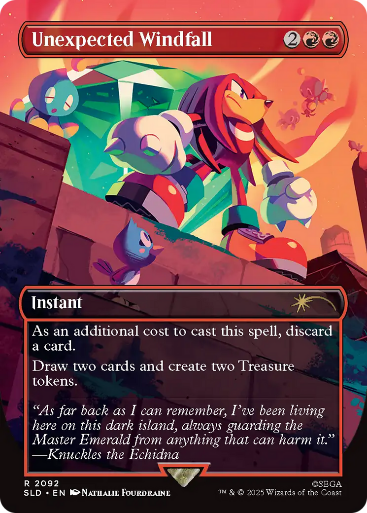 Unexpected Windfall (2092) (Rainbow Foil) [Secret Lair Drop Series] | The CG Realm