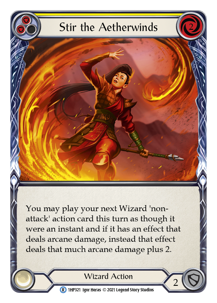 Stir the Aetherwinds (Yellow) [1HP321] (History Pack 1) | The CG Realm