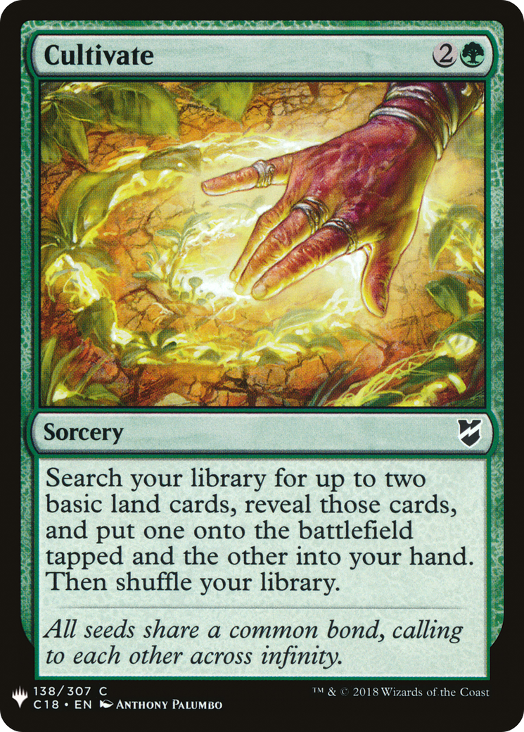 Cultivate (C18) (LIST-138) - The List