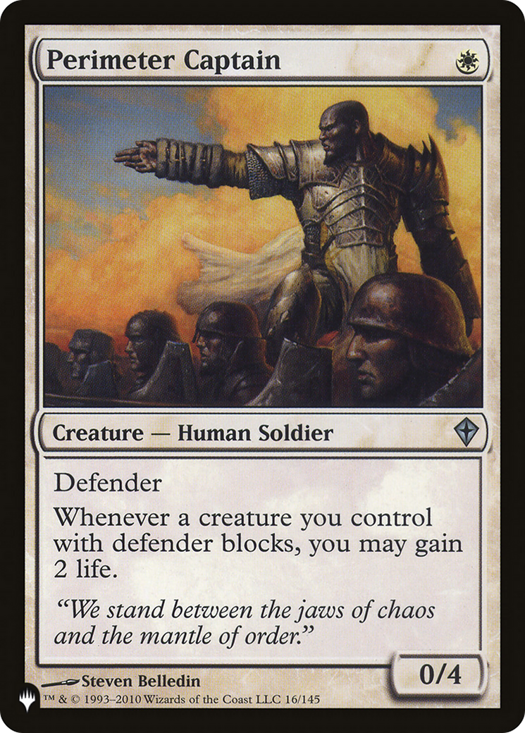 Perimeter Captain [The List] | The CG Realm