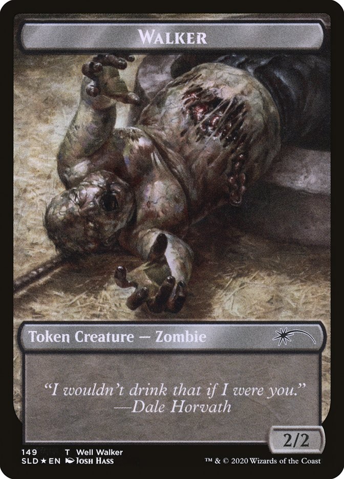 Walker (Bicycle Girl // Well Walker) Double-sided Token (SLD-148) - Secret Lair Drop Foil