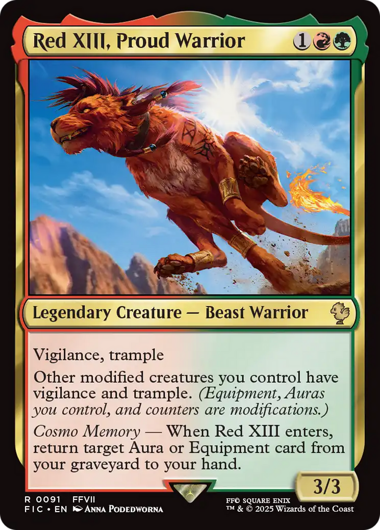 Red XIII, Proud Warrior [FINAL FANTASY Commander] | The CG Realm