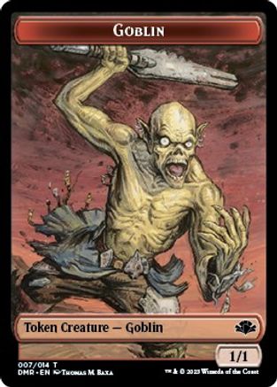 Goblin // Elemental Double-Sided Token (DMR-7 // 14) - Dominaria Remastered Foil