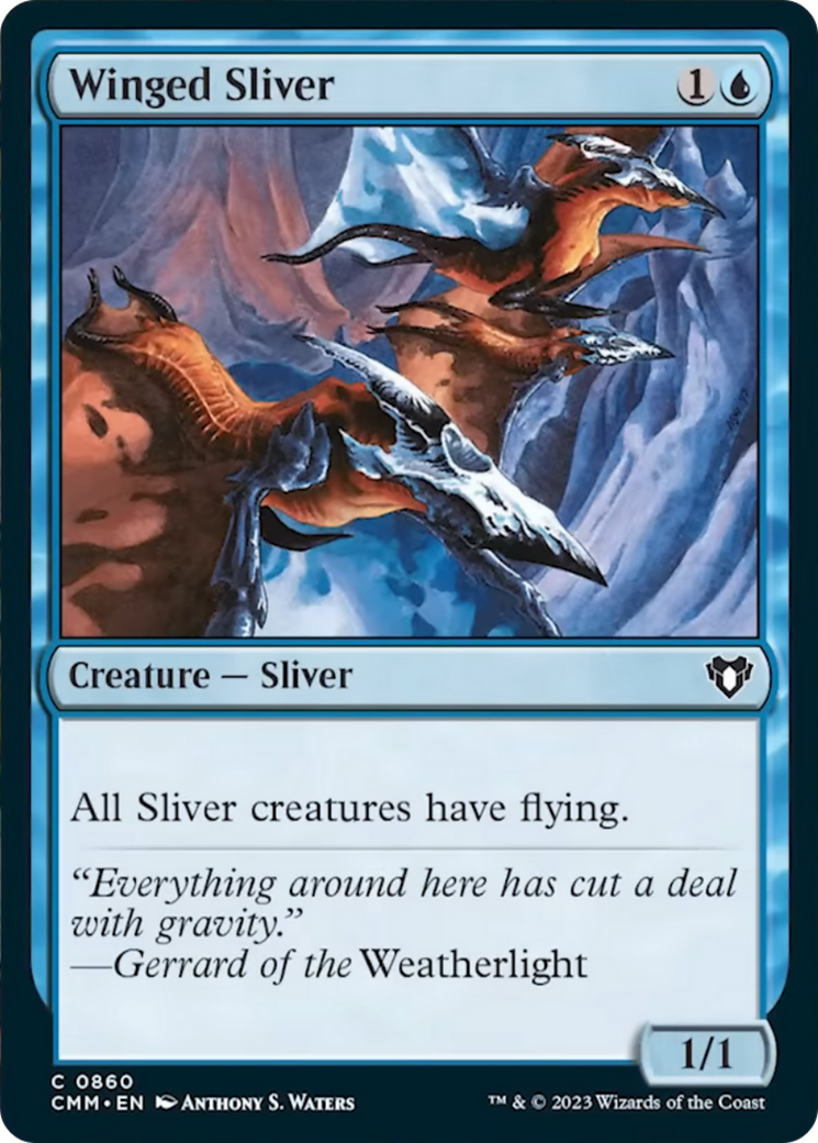 Winged Sliver [Commander Masters] | The CG Realm