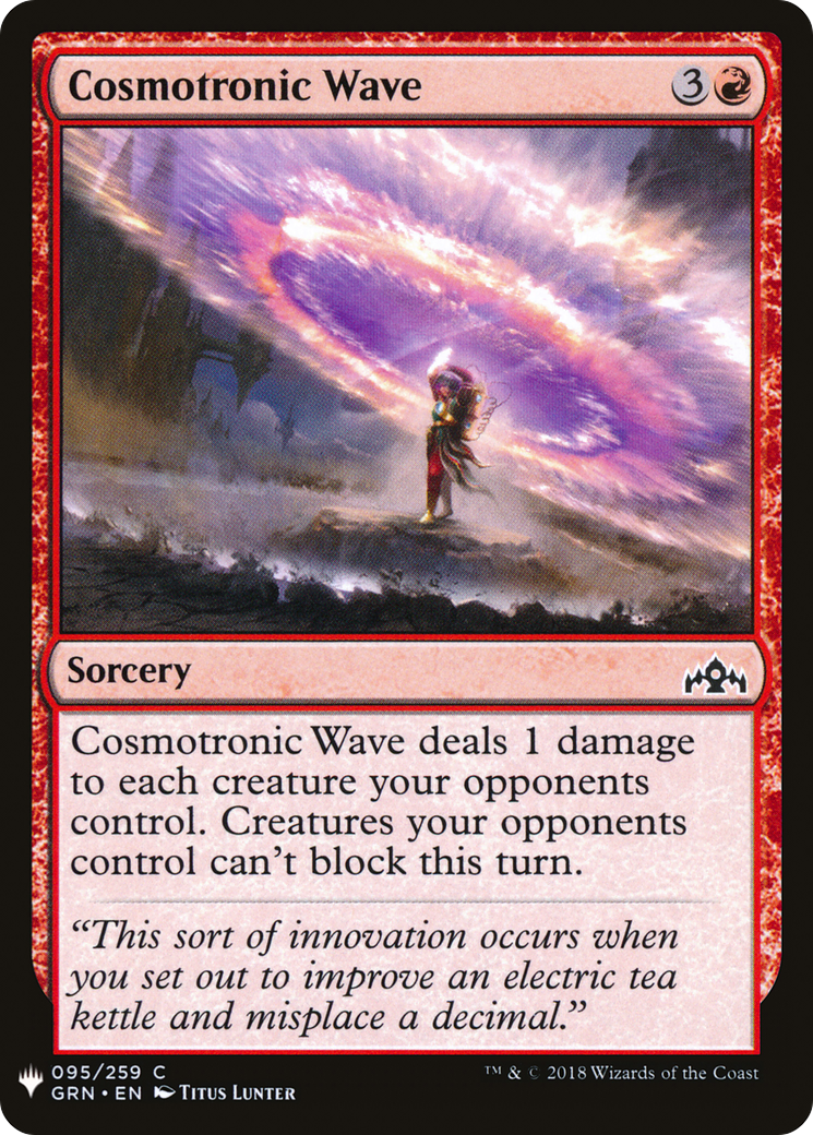 Cosmotronic Wave (LIST-GRN-95) - The List