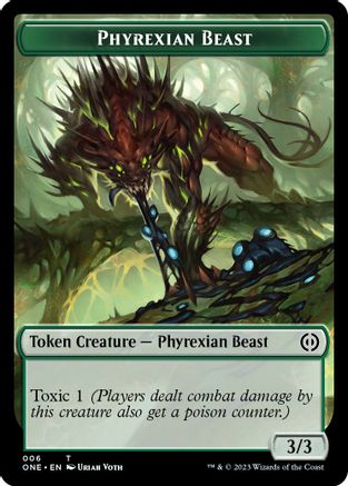 Phyrexian Beast Token (ONE-006) - Phyrexia: All Will Be One