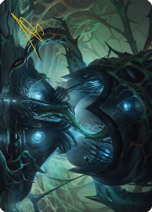 Expand the Sphere Art Card (Gold-Stamped Signature) (ASONE-038) - Art Series: Phyrexia: All Will Be One