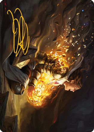 Vanish into Eternity Art Card (Gold-Stamped Signature) (ASONE-010) - Art Series: Phyrexia: All Will Be One