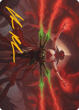 All Will Be One Art Card (Gold-Stamped Signature) (ASONE-025) - Art Series: Phyrexia: All Will Be One