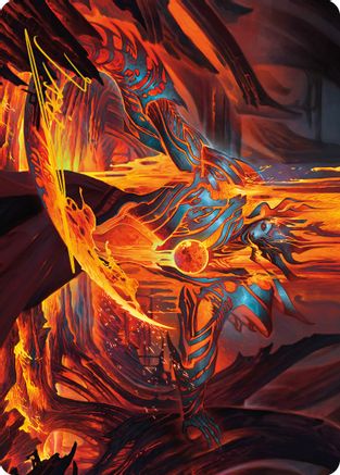 Free From Flesh Art Card (Gold-Stamped Signature) (ASONE-027) - Art Series: Phyrexia: All Will Be One