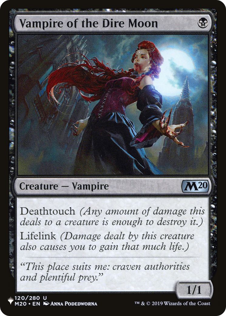 Vampire of the Dire Moon [The List] | The CG Realm