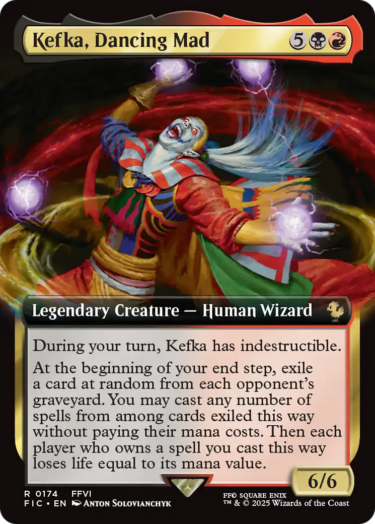 Kefka, Dancing Mad (Extended Art) [FINAL FANTASY Commander] | The CG Realm