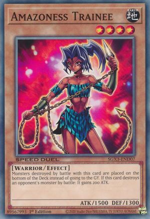 Amazoness Trainee (SGX3-END07) - Speed Duel GX: Duelists of Shadows 1st Edition
