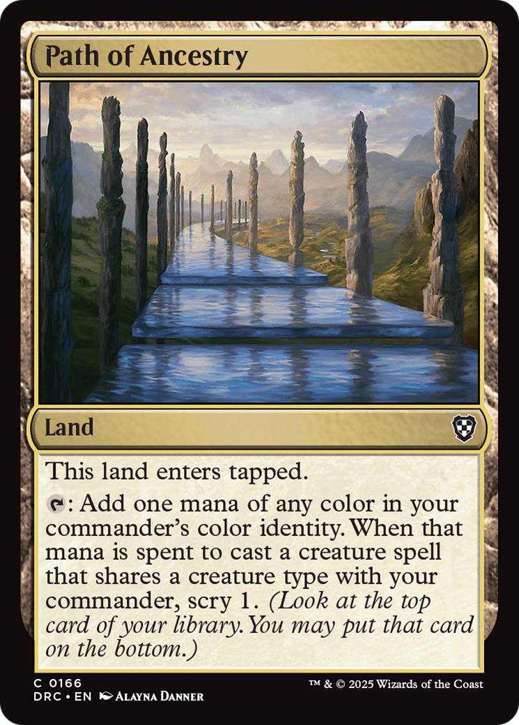 Path of Ancestry (0166) (DRC-166) - Commander: Aetherdrift