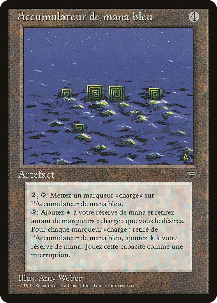 Blue Mana Battery (French) - "Accumulateur de mana bleu" (REN-) - Renaissance