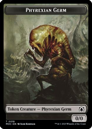 Phyrexian Germ // Myr Double-Sided Token (MOC-19 // 38) - Commander: March of the Machine
