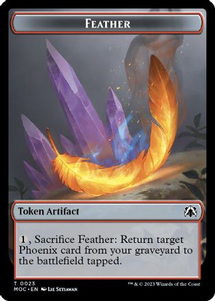 Feather // Servo Double-sided Token (MOC-23 // 42) - Commander: March of the Machine