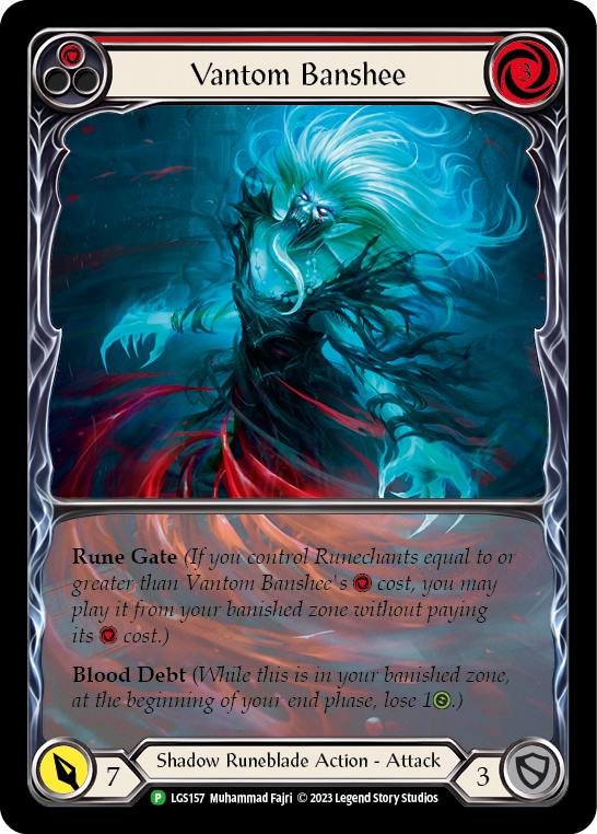 Vantom Banshee (Red) (Extended Art) [LGS157] (Promo)  Rainbow Foil | The CG Realm