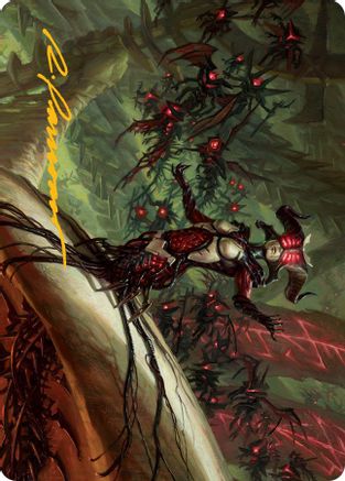 Sheoldred Art Card (Gold-Stamped Signature) (ASMOM-028) - Art Series: March of the Machine
