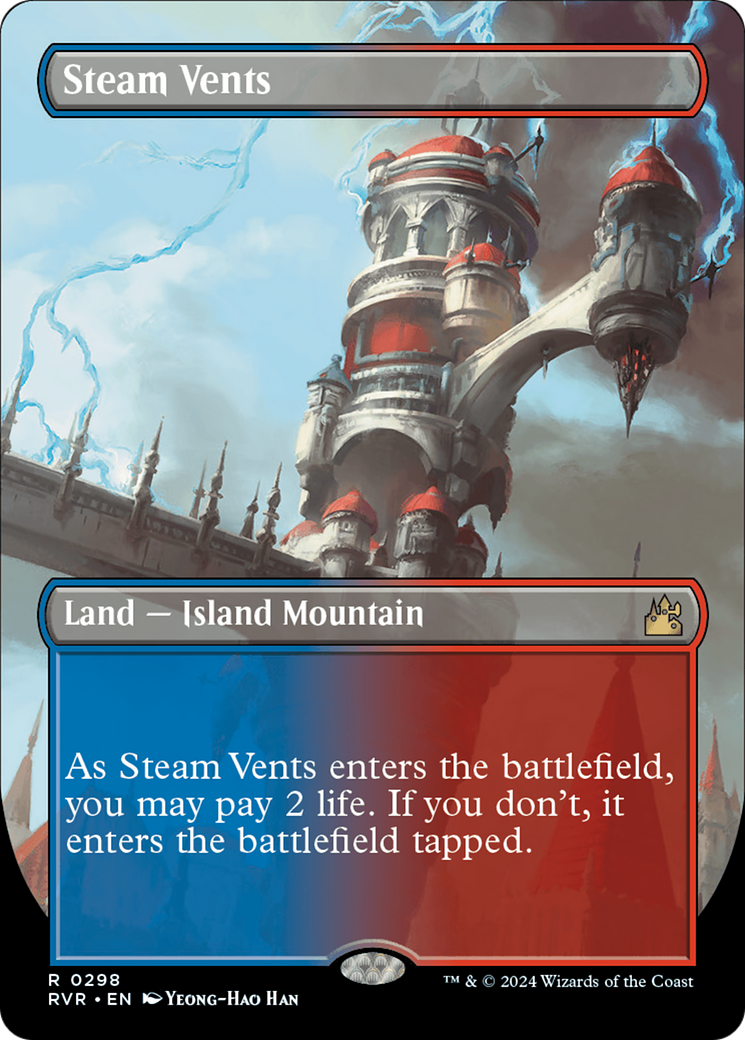 Steam Vents (Borderless) (RVR-298) - Ravnica Remastered