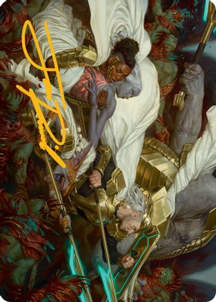 Storm the Seedcore (Gold-Stamped Signature) (ASMOM-041) - Art Series: March of the Machine